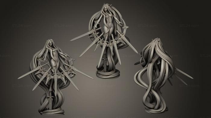 Figurines heroes, monsters and demons (Nendra, STKM_0292) 3D models for cnc